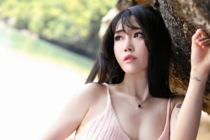 兜豆靓Youlina带鱼屏美女壁纸3440x1440