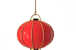 红色新年中国风灯笼