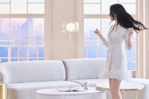 刘亦菲 居家写真 白色裙子 美腿 4k美女壁纸