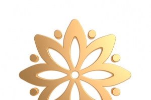 金色 图案 渐变 八角几何