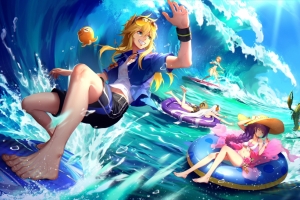 圣斗士星矢手游 冲浪 美女比基尼4k壁纸