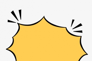 黄色爆炸对话框