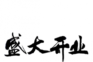 艺术字体盛大开业