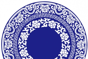 青花瓷，盘，花纹，装饰