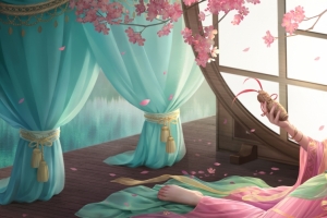 三国杀 玉脂牵芯SP貂蝉3440x1440带鱼屏高清壁纸