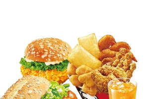 肯德基全家桶套餐高清PNG透明装饰素材免费下载