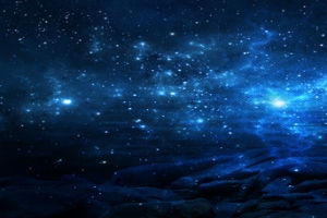 蓝色星空背景