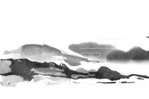 水墨中国画山水