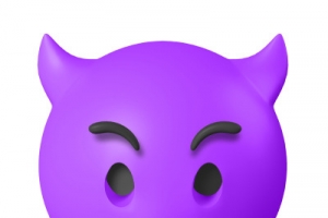3D小恶魔表情包PNG透明素材免费下载