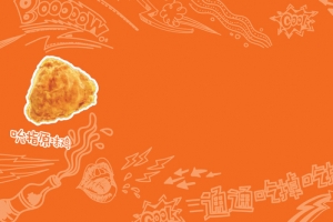 香辣炸鸡腿美食背景素材