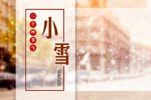 淘宝天猫小雪节气黄色清新banner
