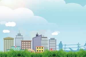 安全工地简约手绘云朵蓝色banner