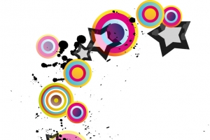 多彩圆形装饰图案