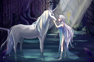独角兽插画壁纸
