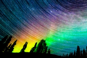 绚丽的星空之夜背景