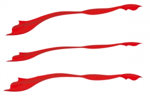 红色飘带