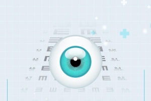 创意用眼看世界眼科背景模板
