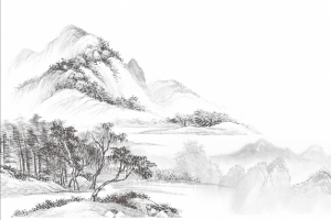 水墨风 中国风 山 水墨画4K壁纸