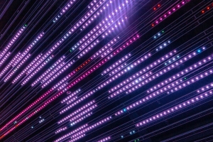 霓虹灯 线条 点 光 照明 4k壁纸 3840x2160