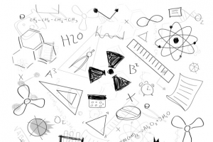 黑色数学化学符号