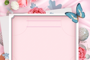 母亲节粉色清新psd分层banner