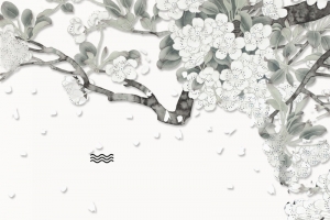 春季清明节中国风背景图