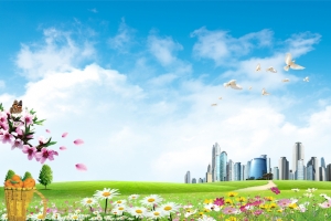 新生活展板背景素材