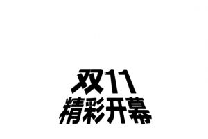 双十一狂欢字体15