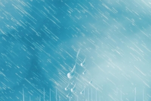 传统二十四节气雨水海报背景