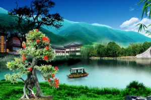 中国人间仙境图