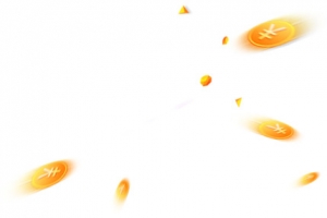 飞舞的金币线条