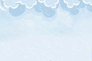 手绘为儿女遮风挡雨