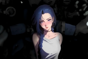 暗色系 金克丝壁纸4k电脑高清 3840x2400
