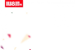 红白花瓣漂浮装饰