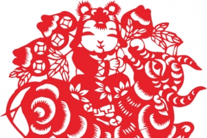 牛年剪纸素材