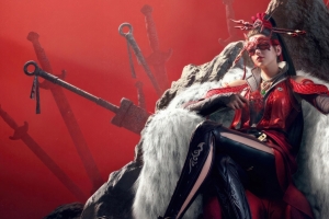 永劫无间红衣美女3440x1440带鱼屏游戏壁纸