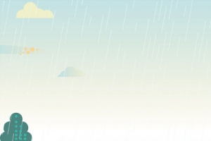 二十四节气雨水卡通banner