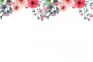 38女王节小清新花朵边框创意设计