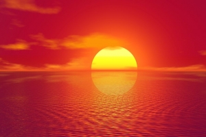 日落 地平线 太阳 photoshop 明亮的 4k壁纸 3840x2160
