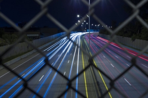 道路 网格 灯光 长曝光 夜间 4k壁纸 3840x2160