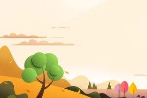 文艺清新卡通九九重阳节banner