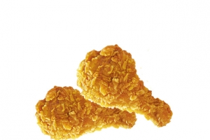 产品实物一对油炸翅根炸翅