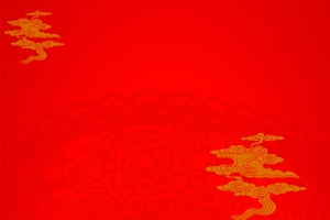 红色喜庆炫彩易拉宝X展架背景素材
