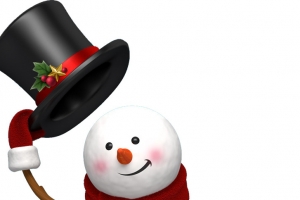 圣诞节脱帽礼雪人高清PNG透明图片-节日设计素材免费下载