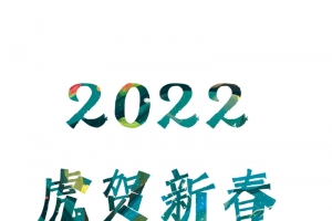 2022年 虎贺新春 艺术字体 国潮
