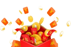 创意卡通扁平现金券金币