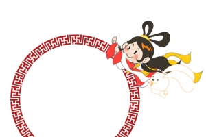 中国风圆形边框