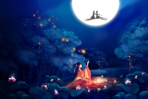 七夕情人节高清背景