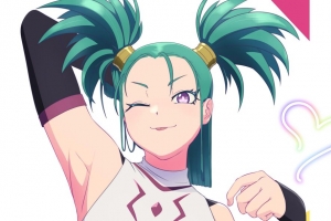 女孩 马尾辫 微笑 动漫 艺术 卡通 4k壁纸 3840x2160