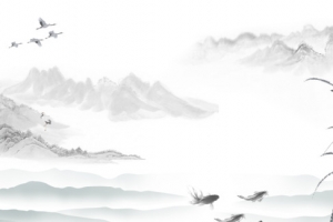 中国风山水古画背景